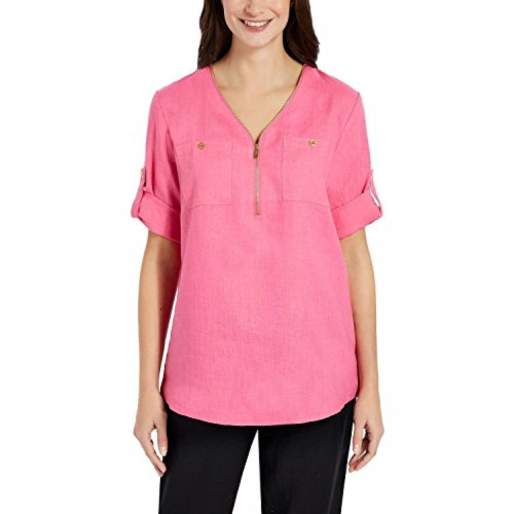 Company Ellen Tracy tunic top- 100%Linen
